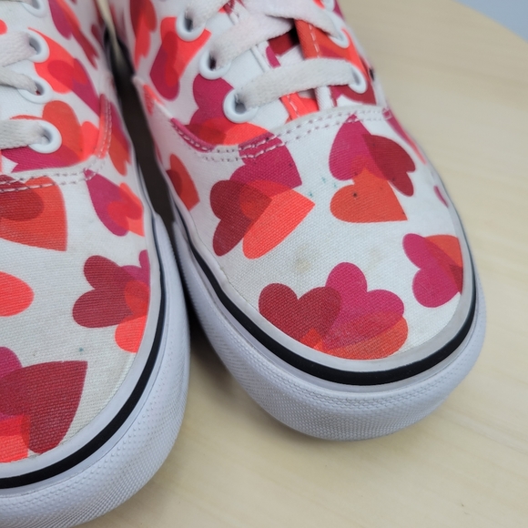 Vans Authentic Low Cut Valentine Heart Lace Up Sneakers Unisex Womens 6 Mens 4.5 - Picture 12 of 12